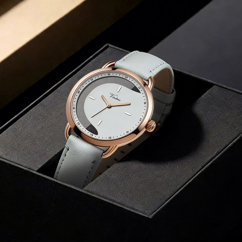 Женские водонепроницаемые кварцевые часы для студенток с подвеской на запястье, красивый, персонализированный, стильный и простой дизайн.