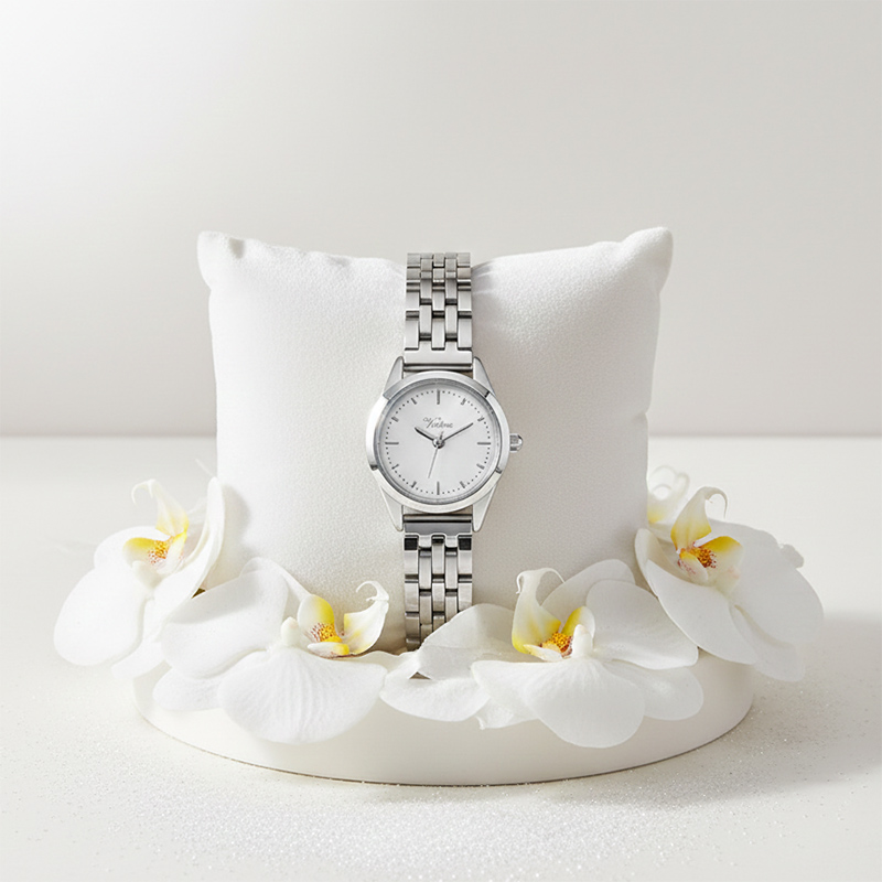 Персонализированные ультратонкие кварцевые часы Virtue Simple с сетчатым ремешком, изготовленные из сплава, с индивидуальным логотипом в античном стиле. - Virtue