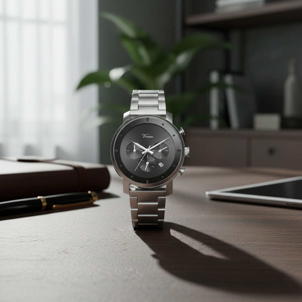 Женские модные кварцевые часы Virtue с ремешком из нержавеющей стали, корпусом из сплава и водонепроницаемостью. - Virtue