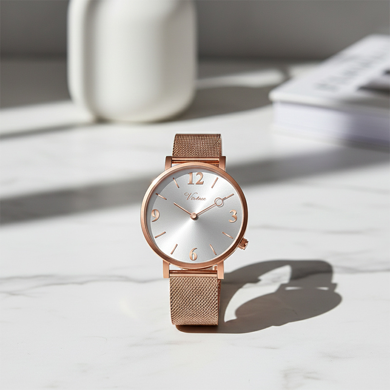 Женские водонепроницаемые кварцевые часы на заказ, модные, с кожаным ремешком, простые, в подарок. OEM-подарок. - Virtue