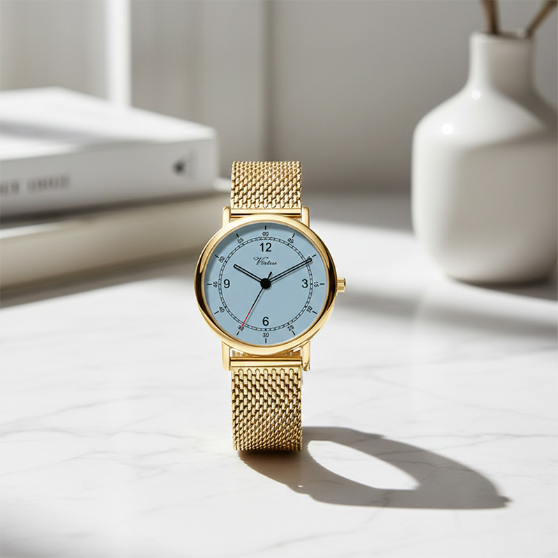 Стильные и долговечные кварцевые наручные часы для мужчин и женщин с тремя стрелками и указателями. Новая коллекция. - Virtue