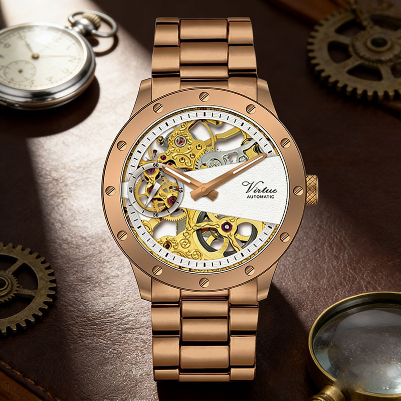 Вневременная инженерия: Роскошные механические часы из нержавеющей стали - Virtue
