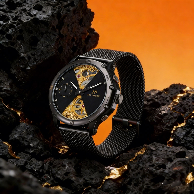 Самые продаваемые автоматические мужские наручные часы класса люкс из нержавеющей стали с индивидуальным логотипом. Мужские механические часы. - Virtue