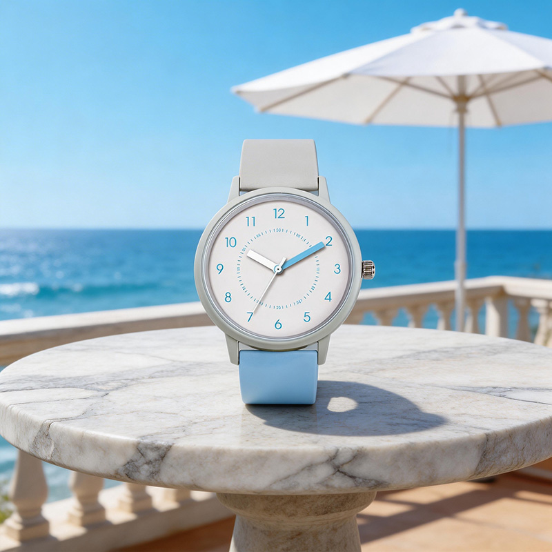 Женские простые кварцевые часы с китайским механизмом, силиконовым ремешком и водонепроницаемостью. - Virtue