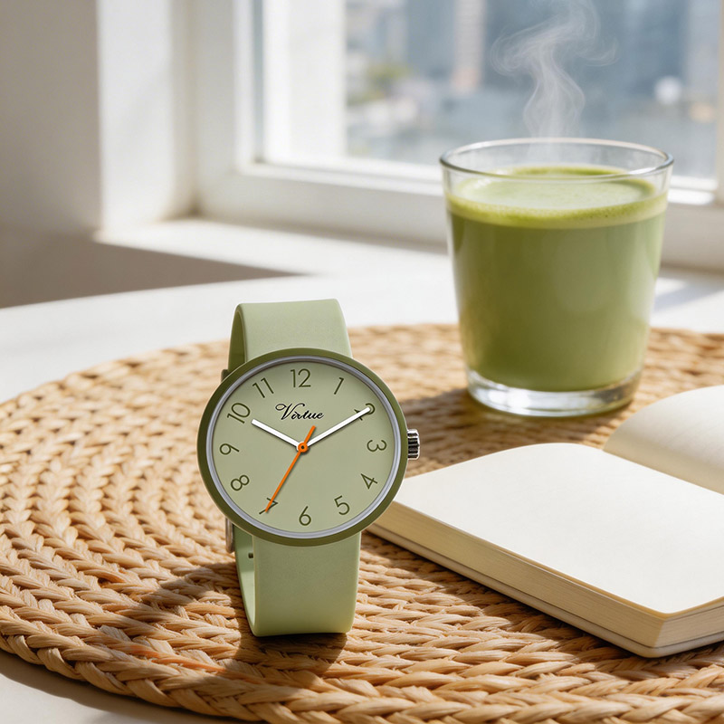 Модные минималистичные розовые кварцевые наручные часы, спортивные часы для женщин оптом.