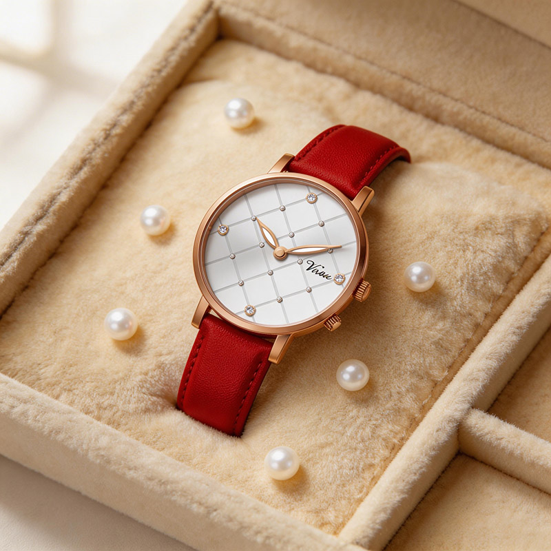 Простые, изящные женские кварцевые часы, элегантный подарок для дам. - Virtue