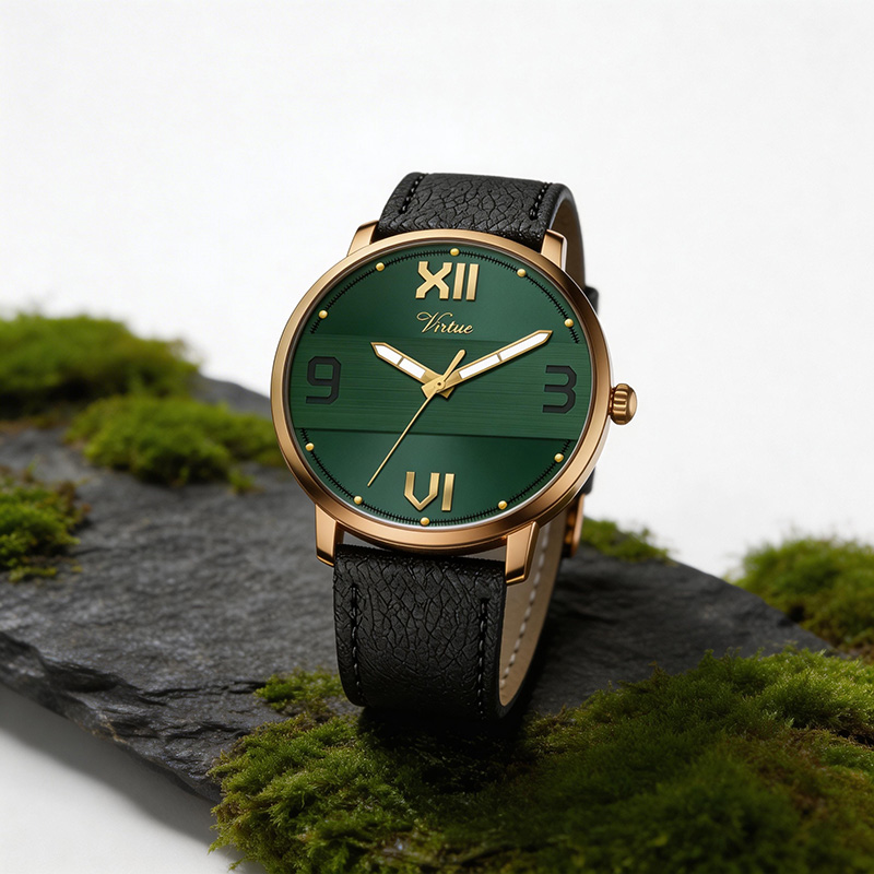 Модные деловые мужские водонепроницаемые кварцевые наручные часы с люминесцентным покрытием, оптовая продажа - Virtue